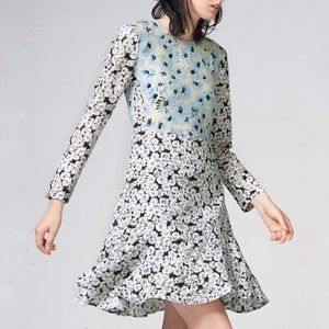 warehouse leopard flippy dress